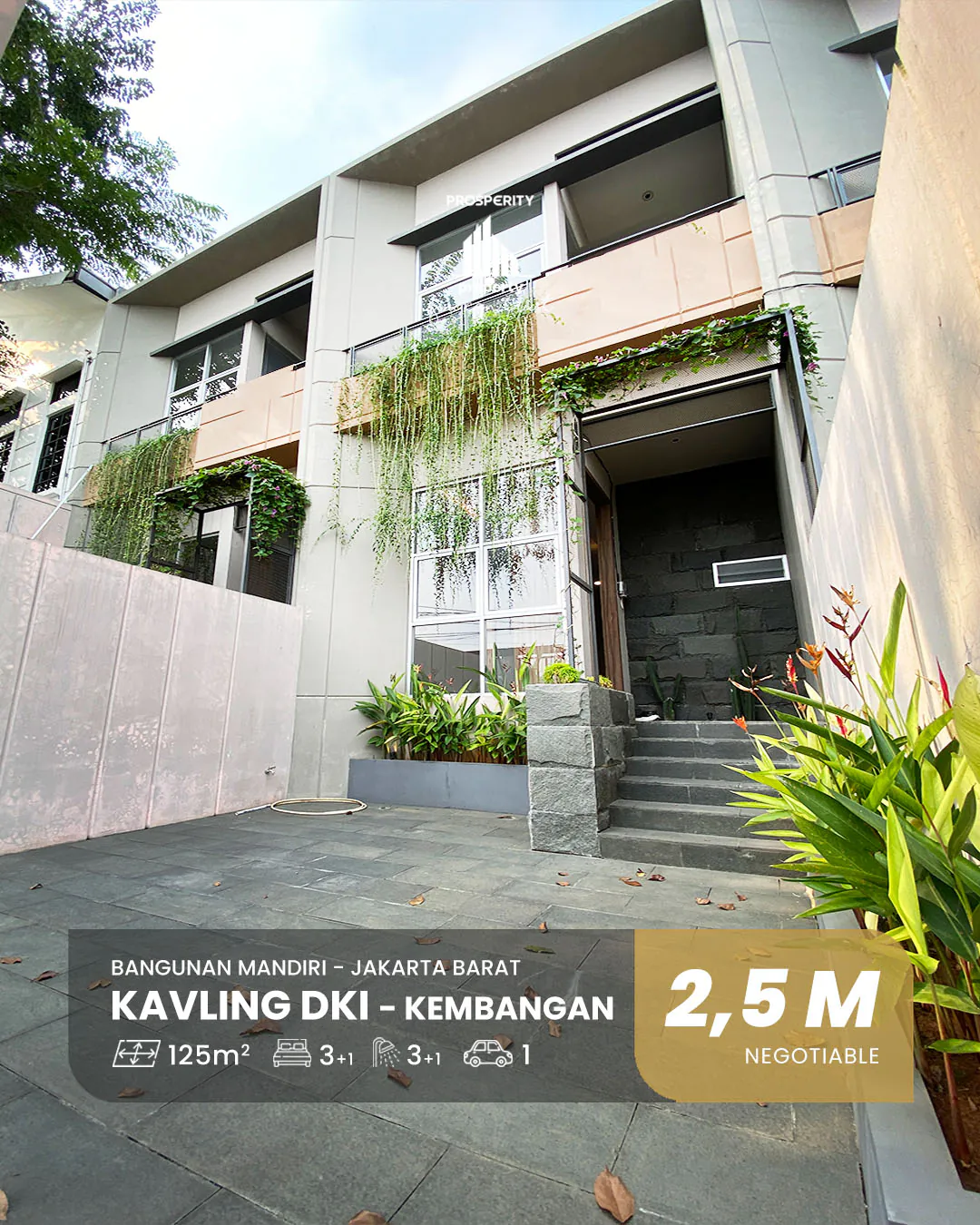 Rumah Modern Minimalis Brand New di Kavling DKI, Meruya Jakarta Barat