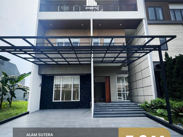 Tampak depan Rumah di Cluster Sutera Onyx Alam Sutera