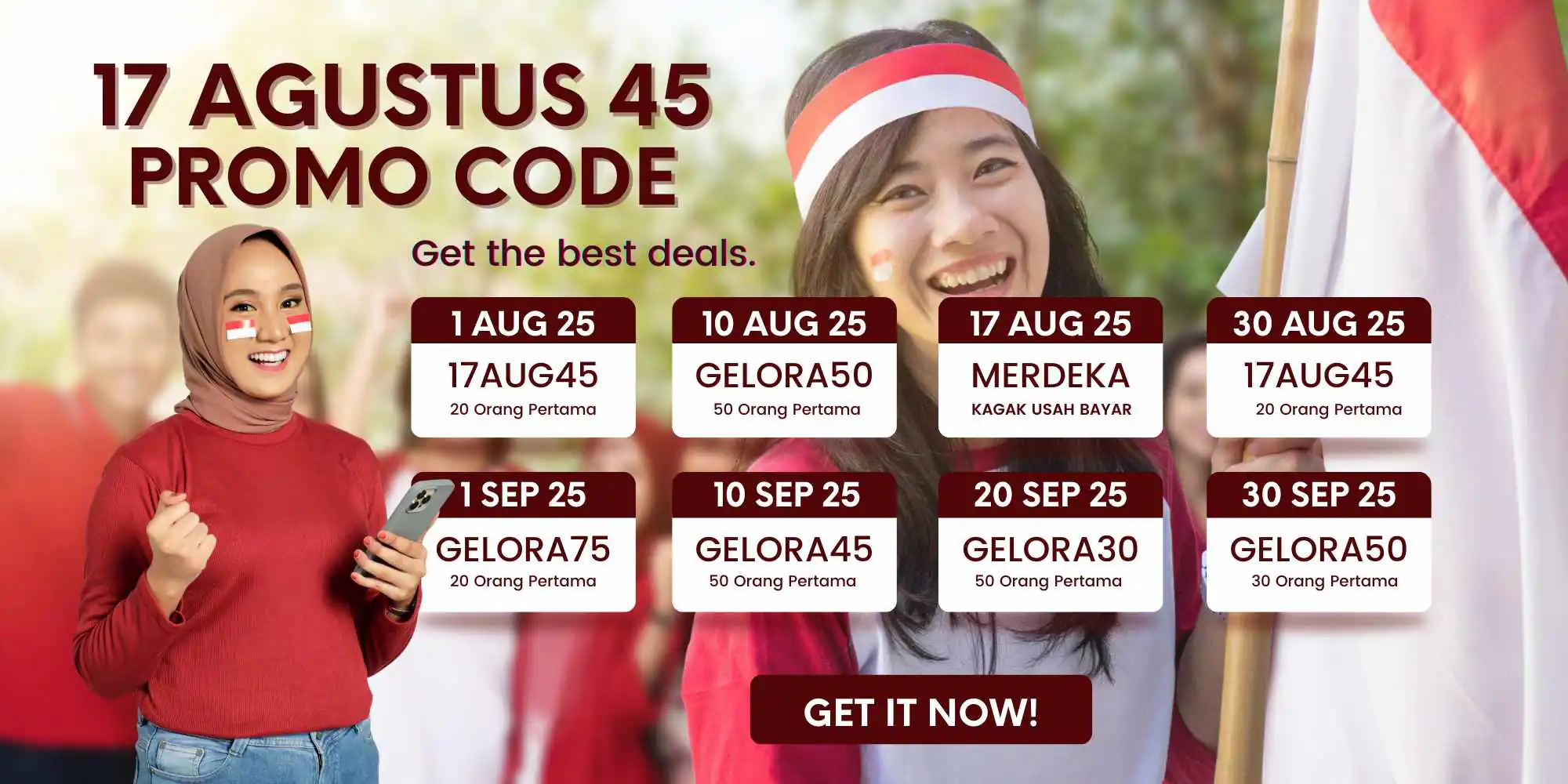 PROMO KEMERDEKAAN 17 AGUSTUS TERBARU 2025 SATULISTING.com Promo Kemerdekaan 17 Agustus Terbaru