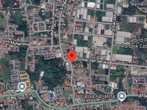 JUAL RUGI TANAH DI JALAN KAVLING DPR DEPOK JAWA BARAT SATULISTING.com