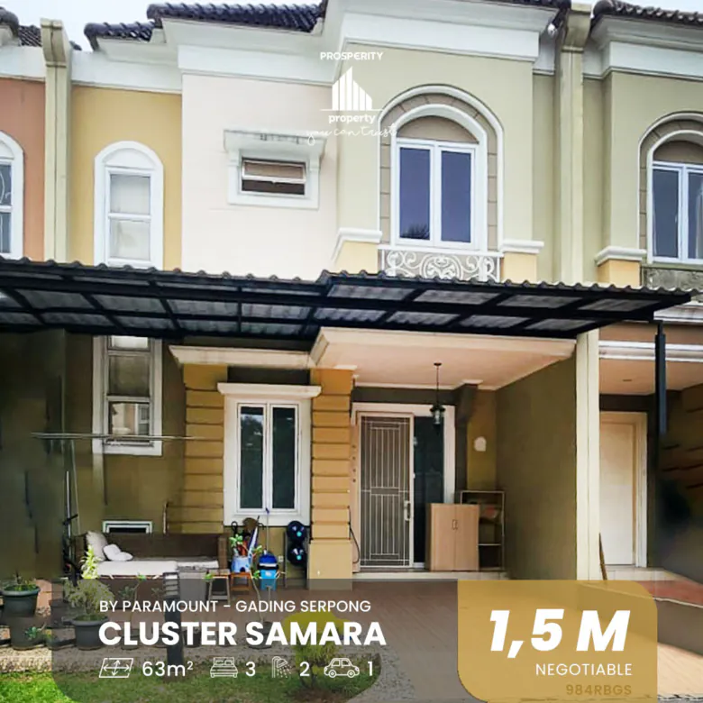 Harga BU! Rumah Furnished di Cluster Samara Village Gading Serpong SATULISTING.com