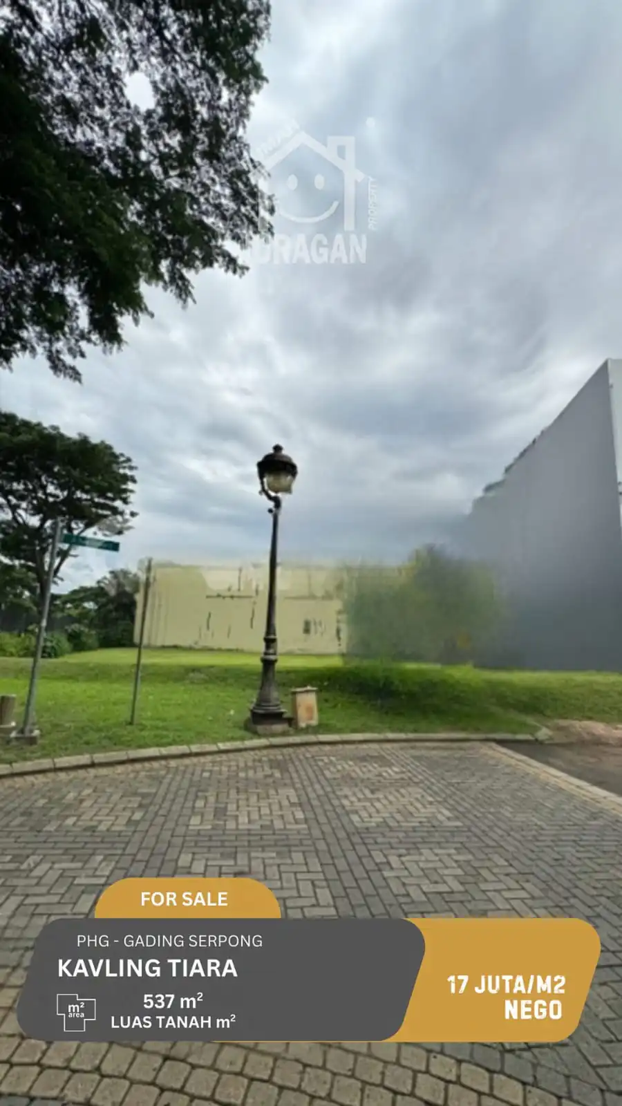 KAVLING DIJUAL TIARA (PHG) GADING SERPONG SATULISTING.com