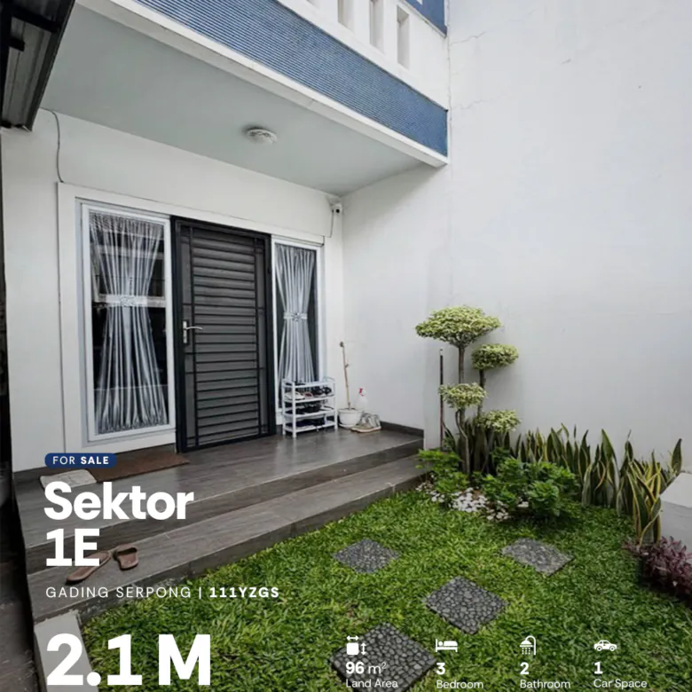 Rumah Full Renovasi Bonus Interior & Furnish Sektor 1E Gading Serpong
