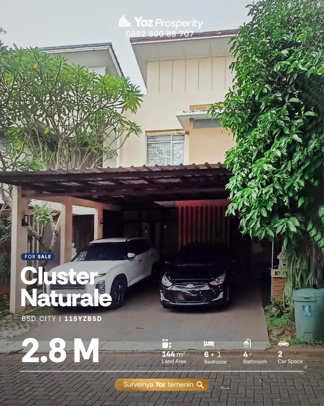 Jual Rumah Di Cluster Naturale BSD