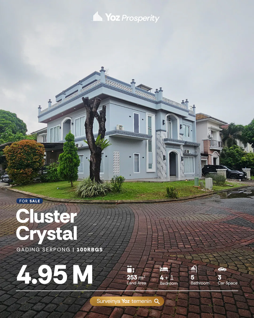 Rumah Hoek Sudah Renov di Cluster Crystal by Summarecon Gading Serpong SATULISTING.com