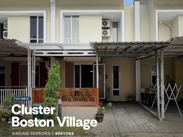 Rumah Sudah Renov Siap Huni di Cluster Boston Village Gading Serpong SATULISTING.com