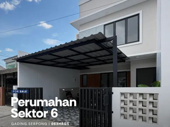 Rumah Brand New 3 Kamar Tidur di Sektor 6 Gading Serpong Tangerang
