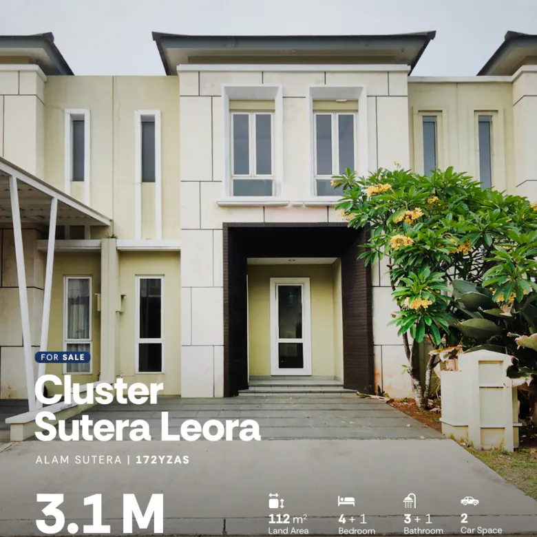 Rumah 5 kamar di Cluster Leora Alam Sutera, South Tangerang - foto properti