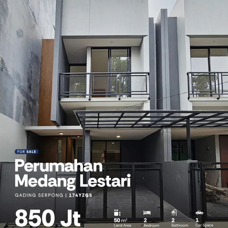 Rumah Brand New Siap Huni 2 Lantai di Perumahan Medang Lestari