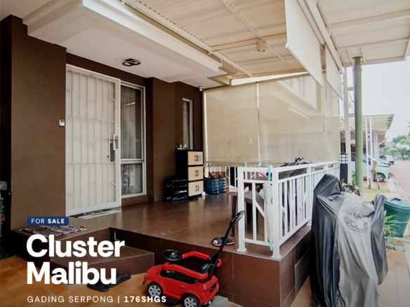 Rumah 4 kamar di Cluster Malibu Village Paramount Gading Serpong, Tangerang