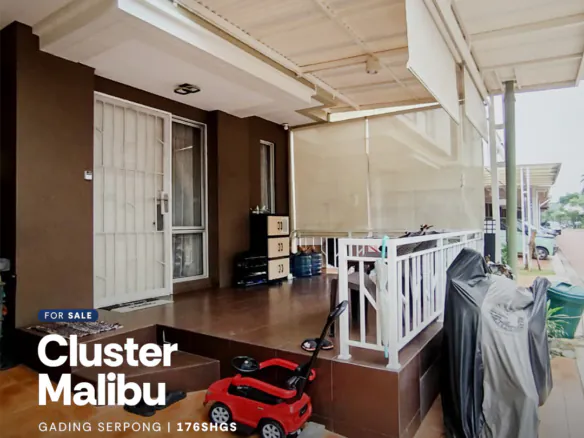 Rumah 4 kamar di Cluster Malibu Village Paramount Gading Serpong, Tangerang