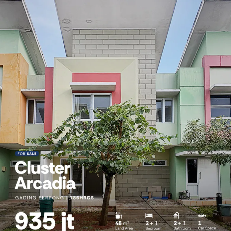 Rumah Terawat di Cluster Arcadia Village Paramount Gading Serpong