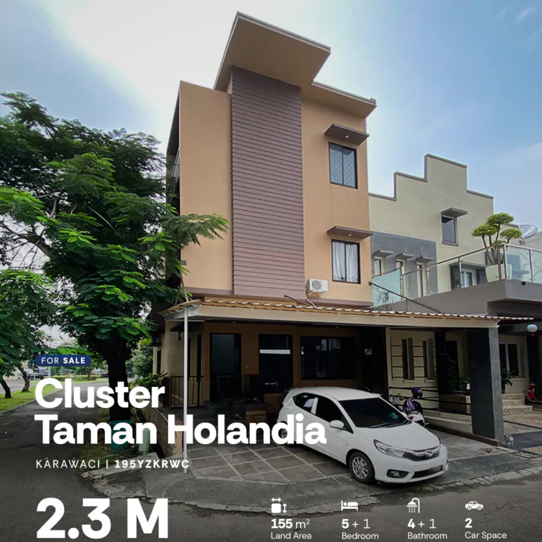 Rumah Hoek Sudah Renovasi di Cluster Taman Holandia Lippo Karawaci