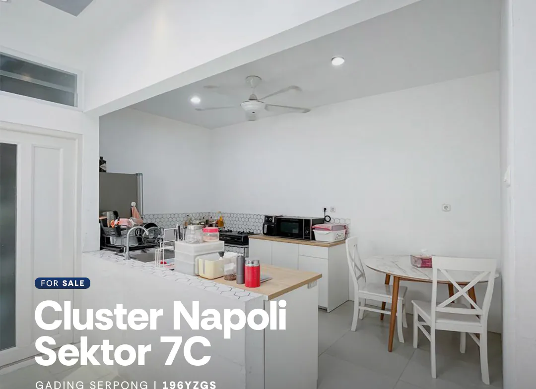Rumah di Cluster Napoli Sektor 7C Paramount Gading Serpong