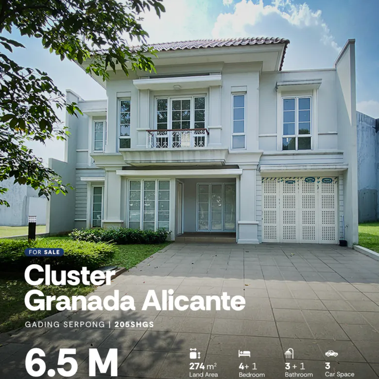 Rumah di Cluster Granada Alicante Paramount Gading Serpong
