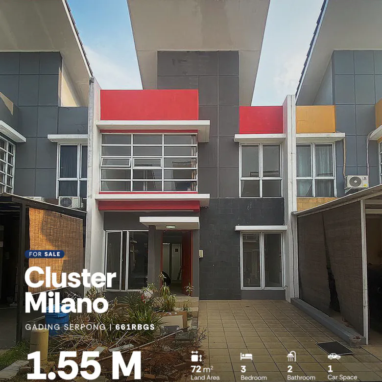Rumah Termurah Sudah Renovasi di Cluster Milano Gading Serpong