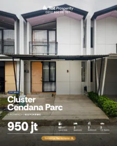 Rumah Sudah Renov di Cluster Cendana Parc Lippo Karawaci Siap Huni