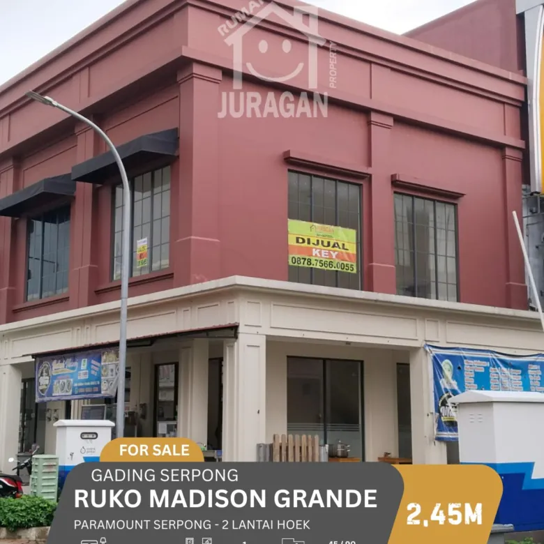 RUKO DIJUAL MADISON GADING SERPONG SATULISTING.com