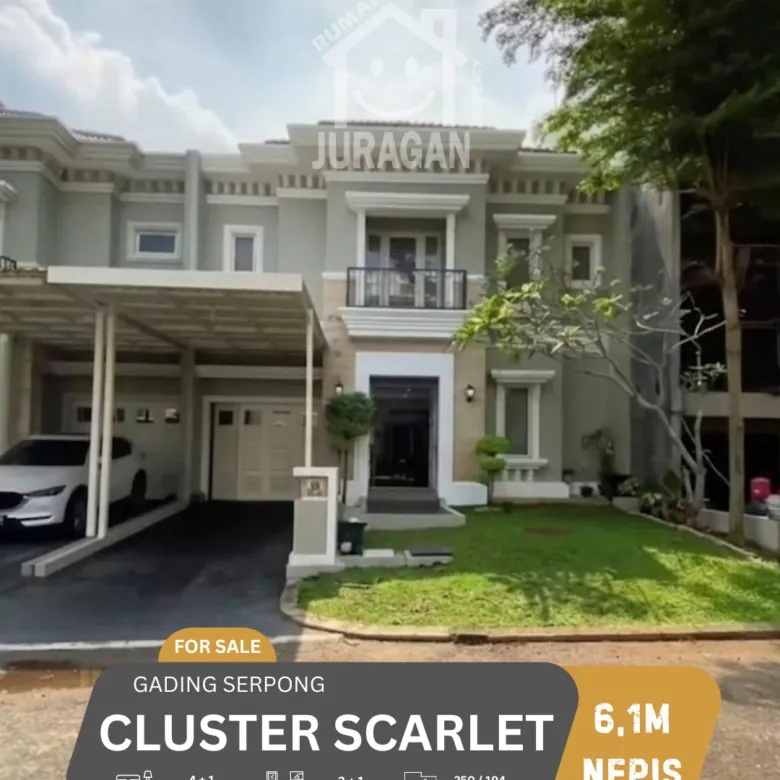 RUMAH DIJUAL SCARLET GADING SERPONG SATULISTING.com