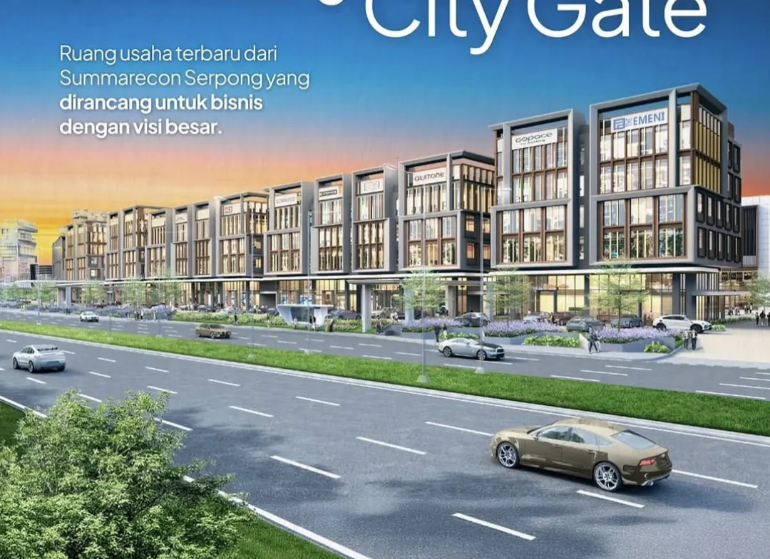 RUKO DIJUAL CITY GATE GADING SERPONG