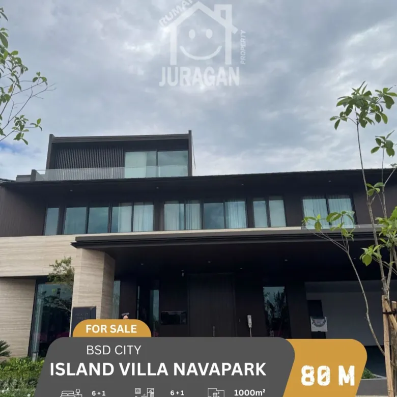 DIJUAL RUMAH CLUSTER ISLAND NAVAPARK BSD