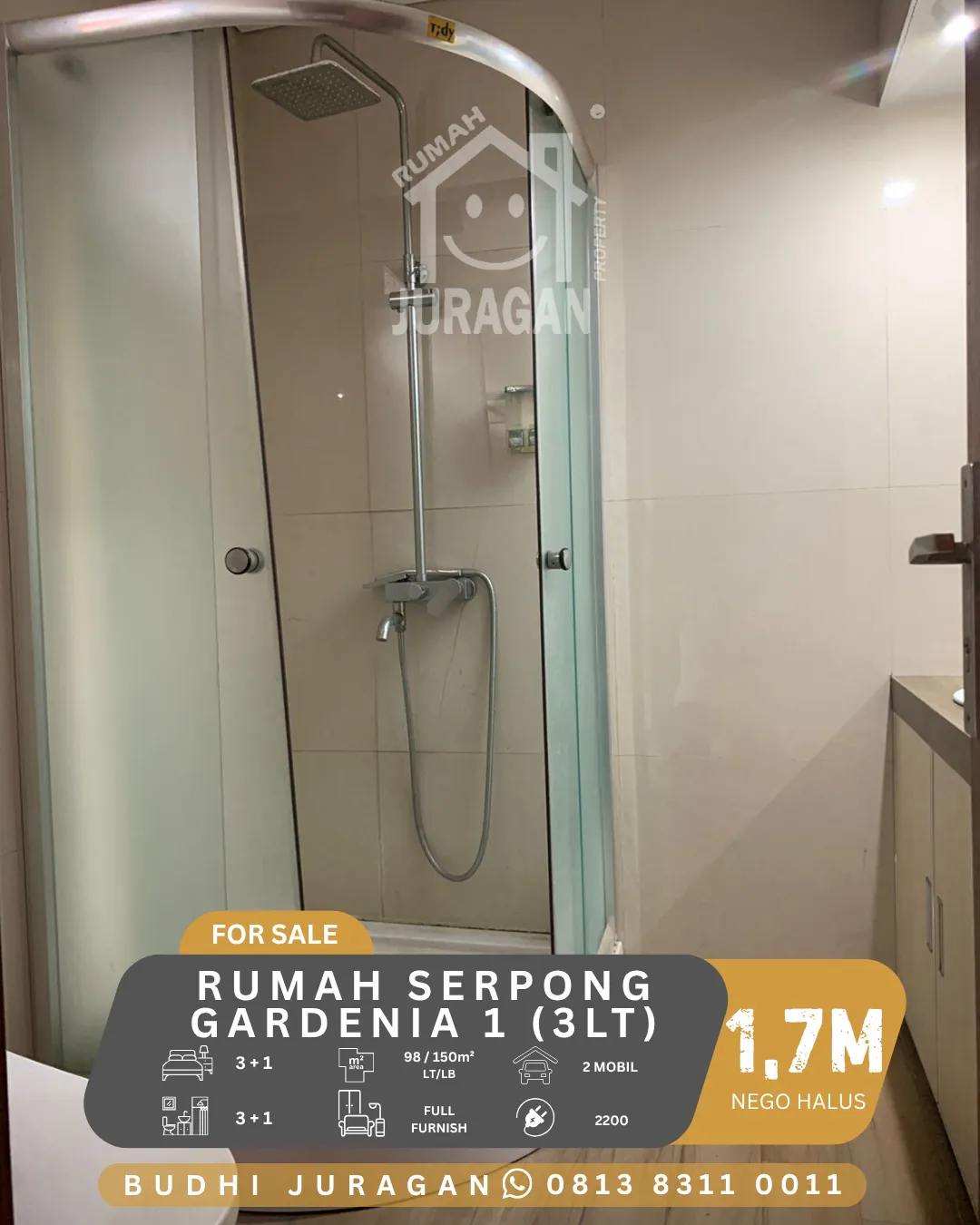 DIJUAL RUMAH SERPONG GARDEN 1 GREEN STUDENTIA