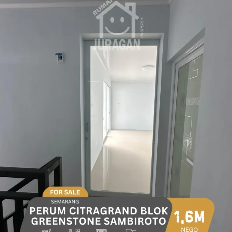 DIJUAL PERUM CITRAGRAND BLOK GREENSTONE SAMBIROTO SEMARANG