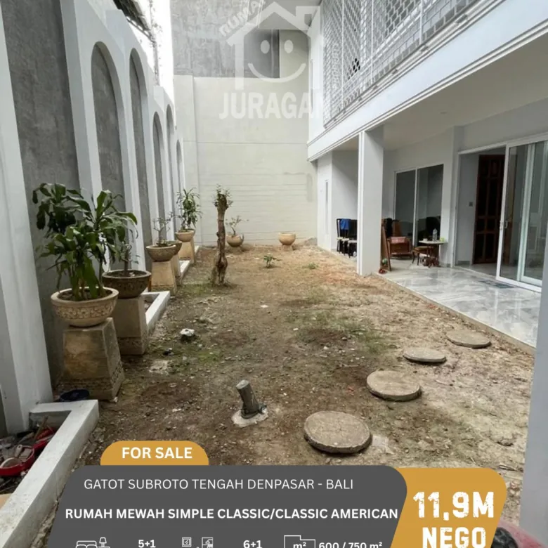 DIJUAL RUMAH MEWAH CLASSIC AMERICAN DENPASAR BALI