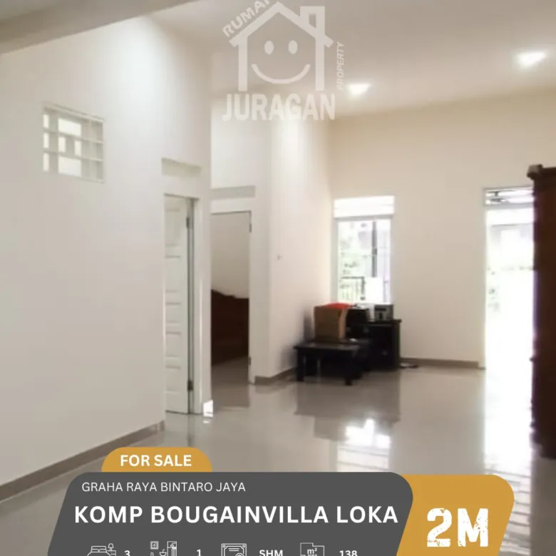 DIJUAL RUMAH GRAHA RAYA BINTARO BOUGENVILE