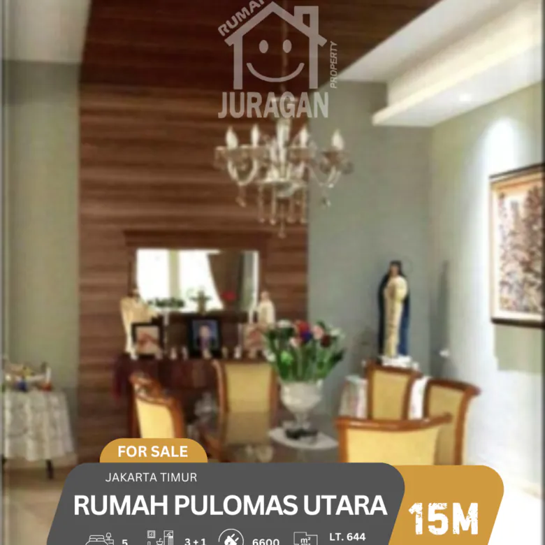 DIJUAL RUMAH PULOMAS UTARA JAKARTA TIMUR