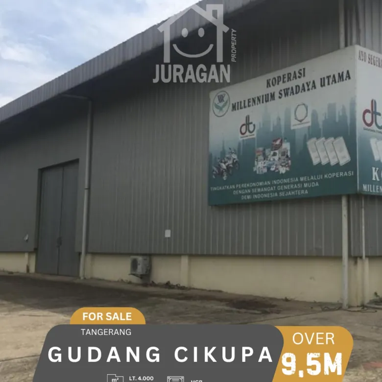 DIJUAL GUDANG CIKUPA TANGERANG