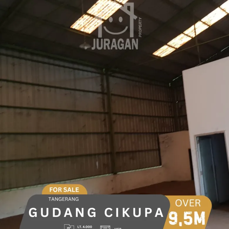 DIJUAL GUDANG CIKUPA TANGERANG
