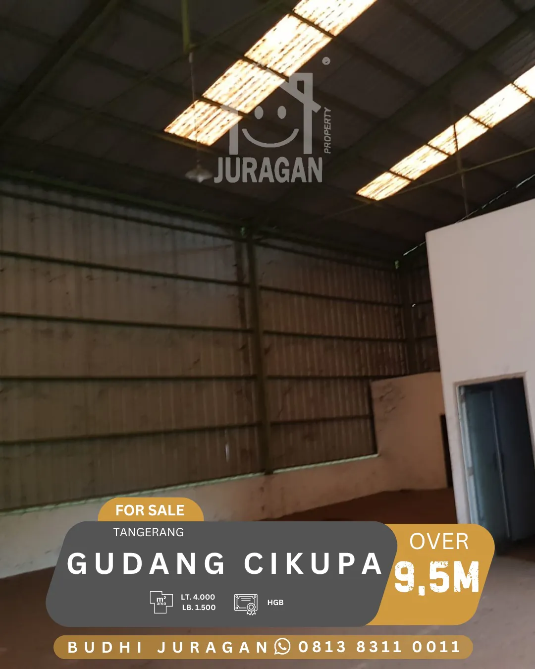 DIJUAL GUDANG CIKUPA TANGERANG