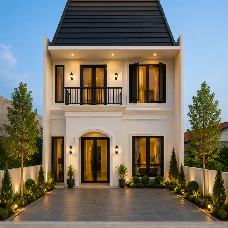 Rumah American Classic baru 2 lantai di Taman Bougenville Estate