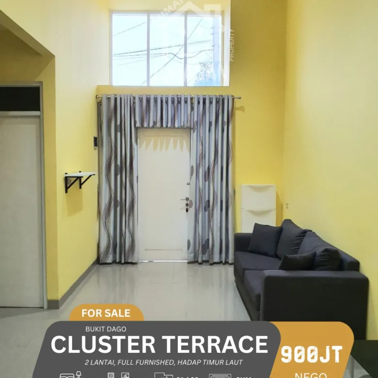 DIJUAL CLUSTER TERRACE 2 LANTAI BUKIT DAGO