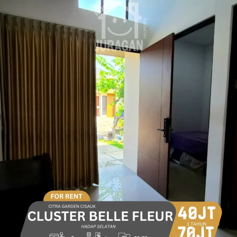DISEWAKAN RUMAH CITRA GARDEN CISAUK – CLUSTER BELLE FLEUR