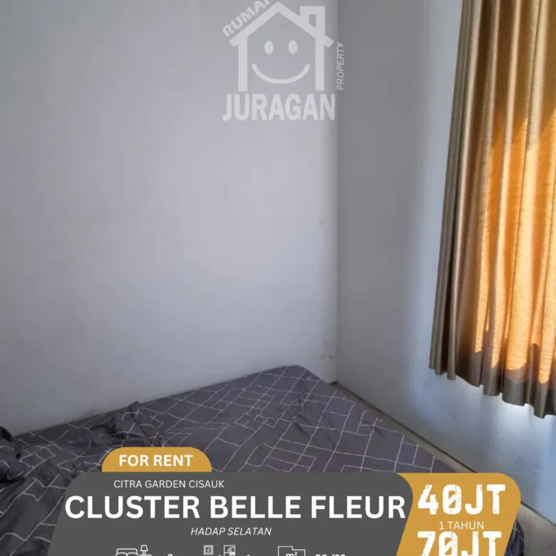 DISEWAKAN RUMAH CITRA GARDEN CISAUK – CLUSTER BELLE FLEUR