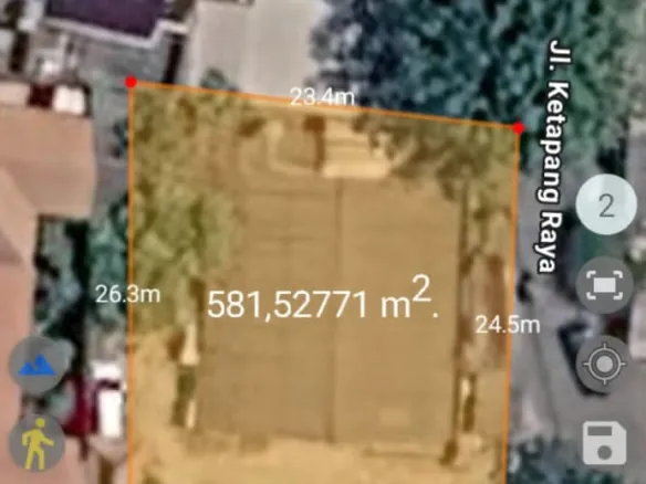 Jual murah tanah kotak lokasi komersil belakang Grand Kamala Lagoon