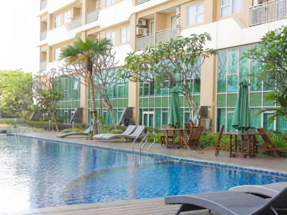 Disewakan apartemen 2 BR Trivium Terrace Cikarang lantai 2 furnished